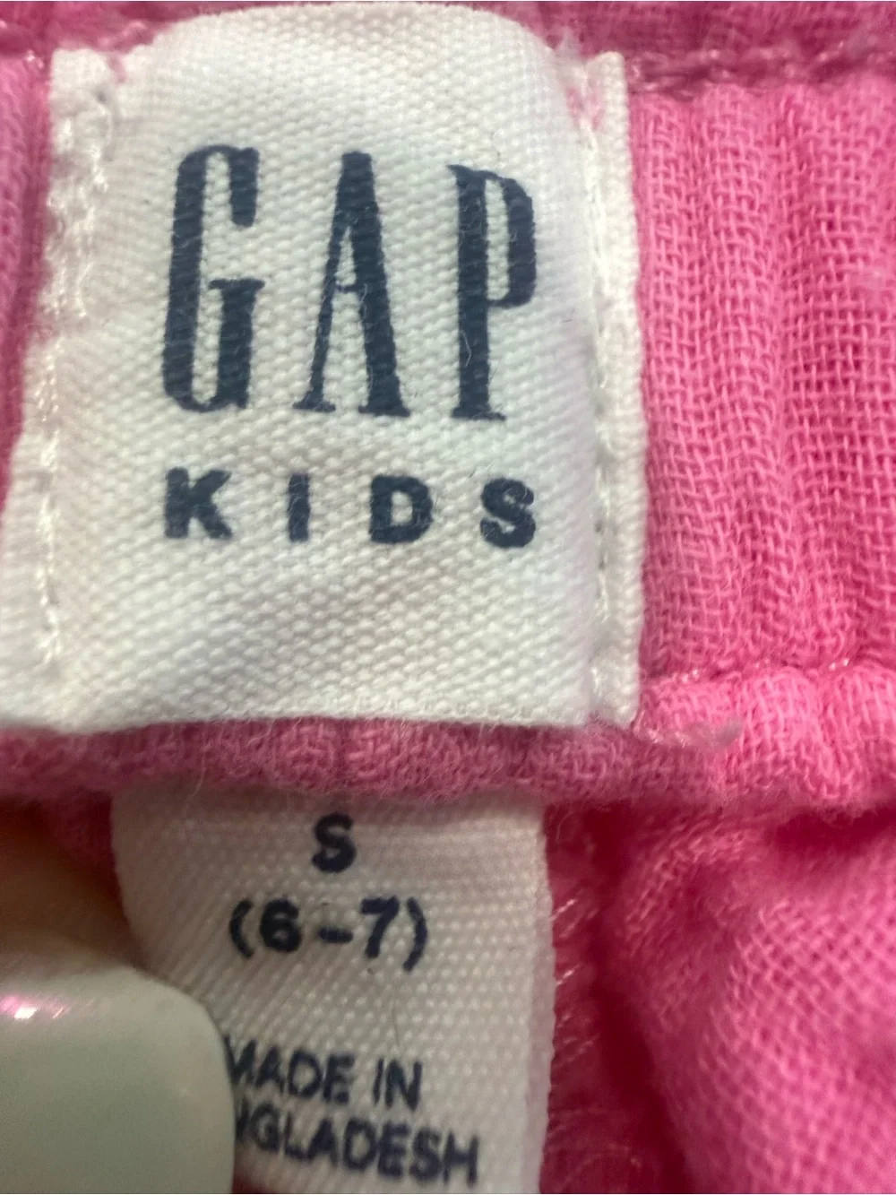 GAP Kids Gauze Shorts Bundle Pink Purple Green Cotton Pull-On Size S 6-7